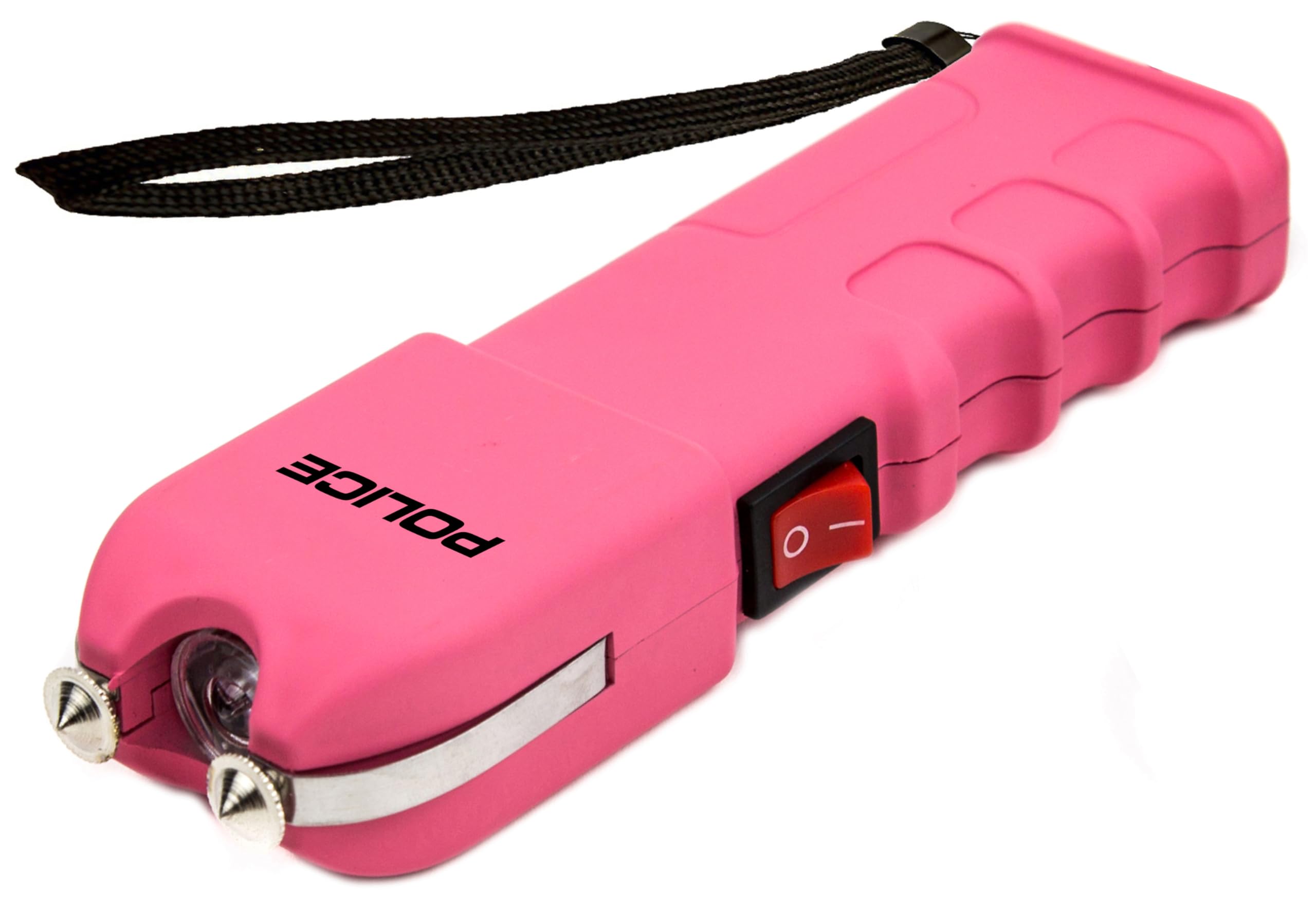 POLICE Stun Gun for Self Defense 928 - High Voltage Rechargeable with LED Flashlight, Compact & Heavy Duty, Personal Security for Women - Pink